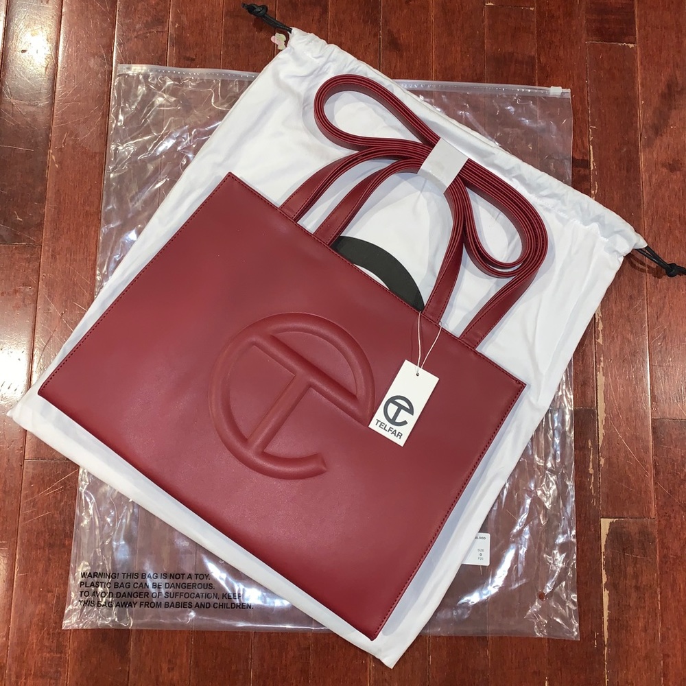 Medium Oxblood Telfar Shopper